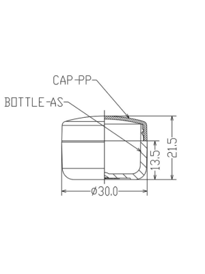 Баночка акрил KAS-110-6