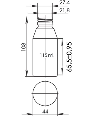 Флакон BVP-115/2