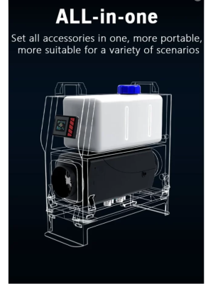 Обогреватель дизельный переносной 5 квт. Auxiliary All In One 12-24-220V