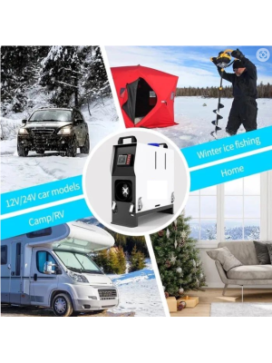 Обогреватель дизельный переносной 5 квт. Auxiliary All In One 12-24-220V