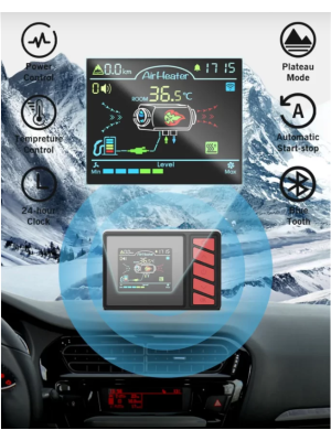 Обогреватель дизельный переносной 5 квт. Auxiliary All In One 12-24-220V
